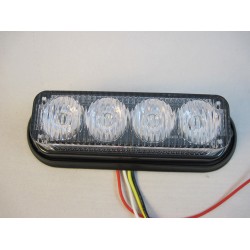 Flash auto LED 12-24V cu 4 LED-uri si 18 tipuri de iluminare